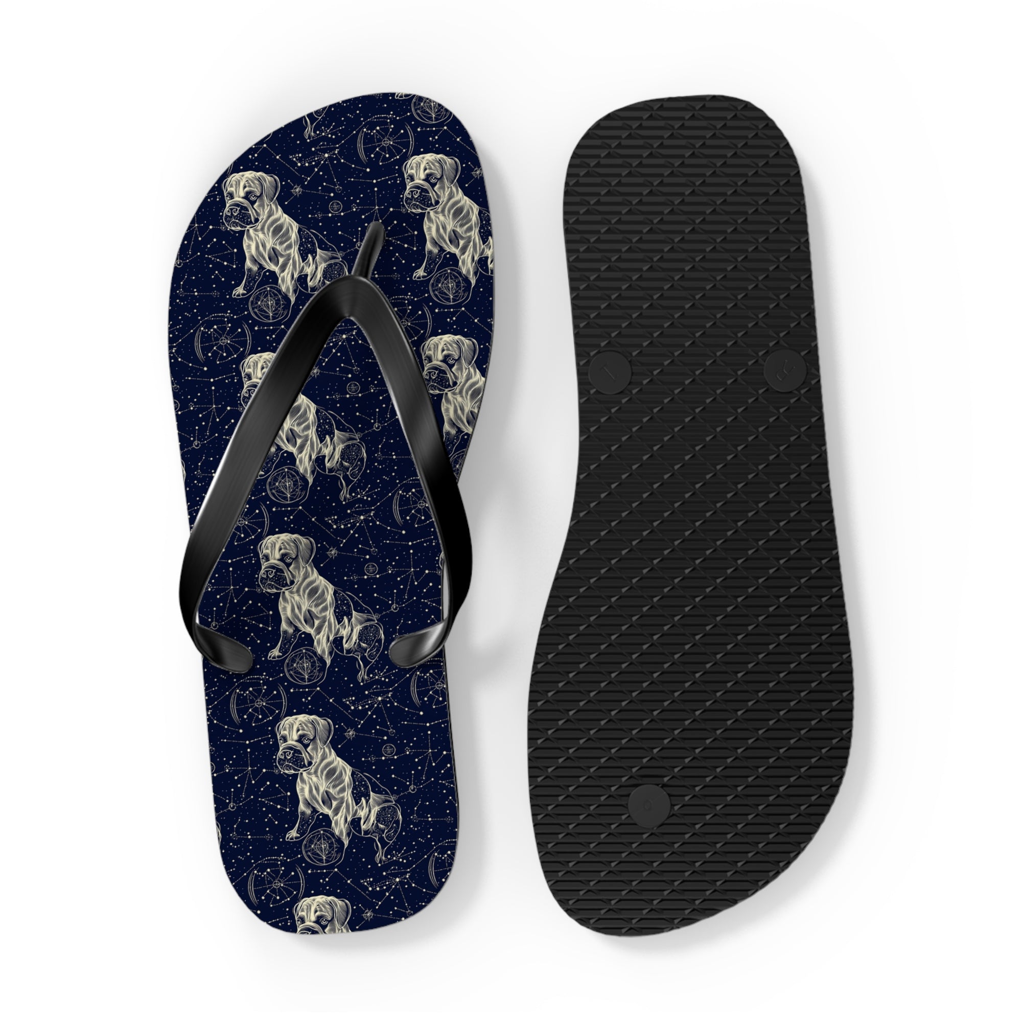 Celestial Boxer Bliss Flip Flops