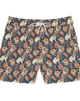 Blooming Bulldog Beauty Men's Mid-Length Swim Shorts