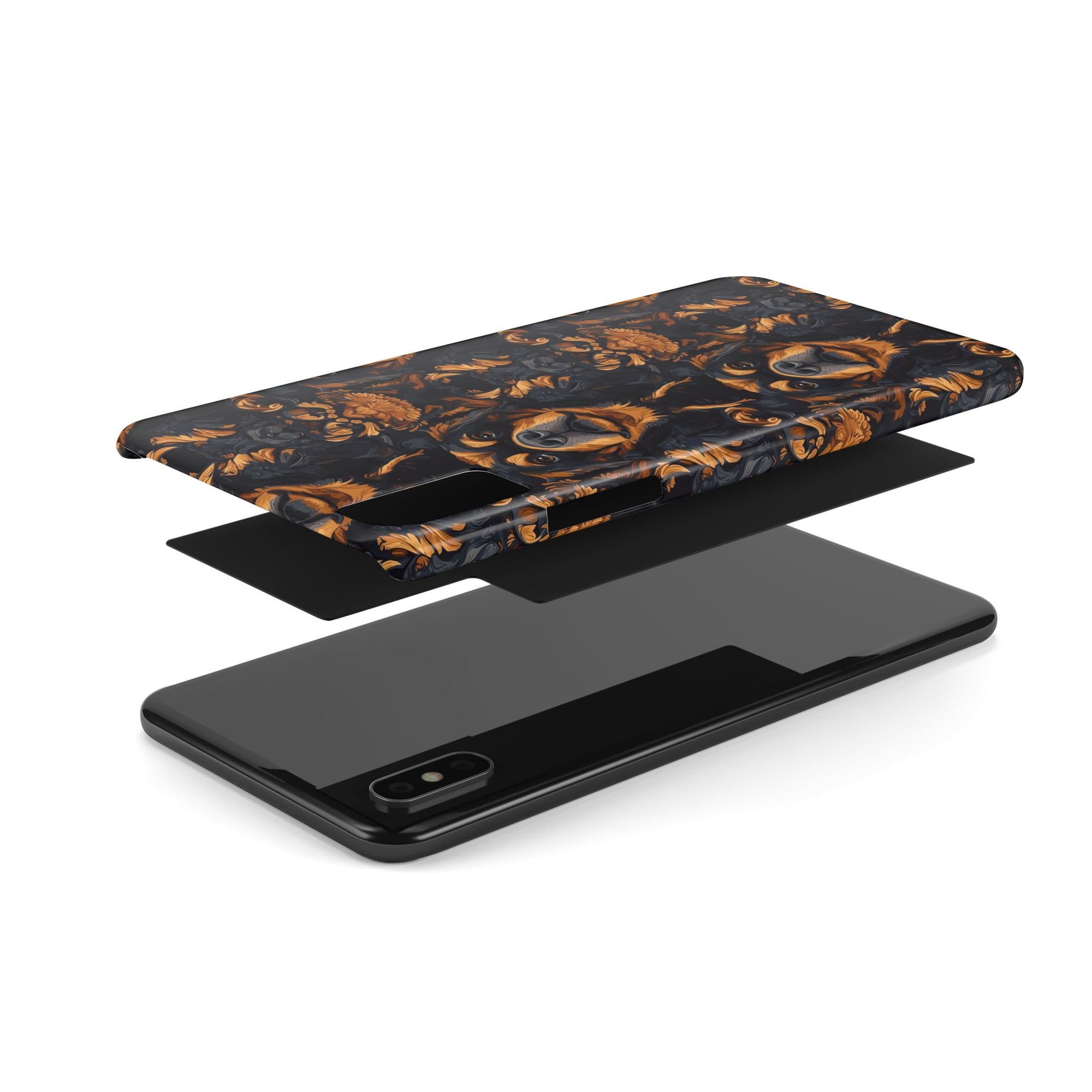 Modern Rottweiler Royalty Slim Phone Cases