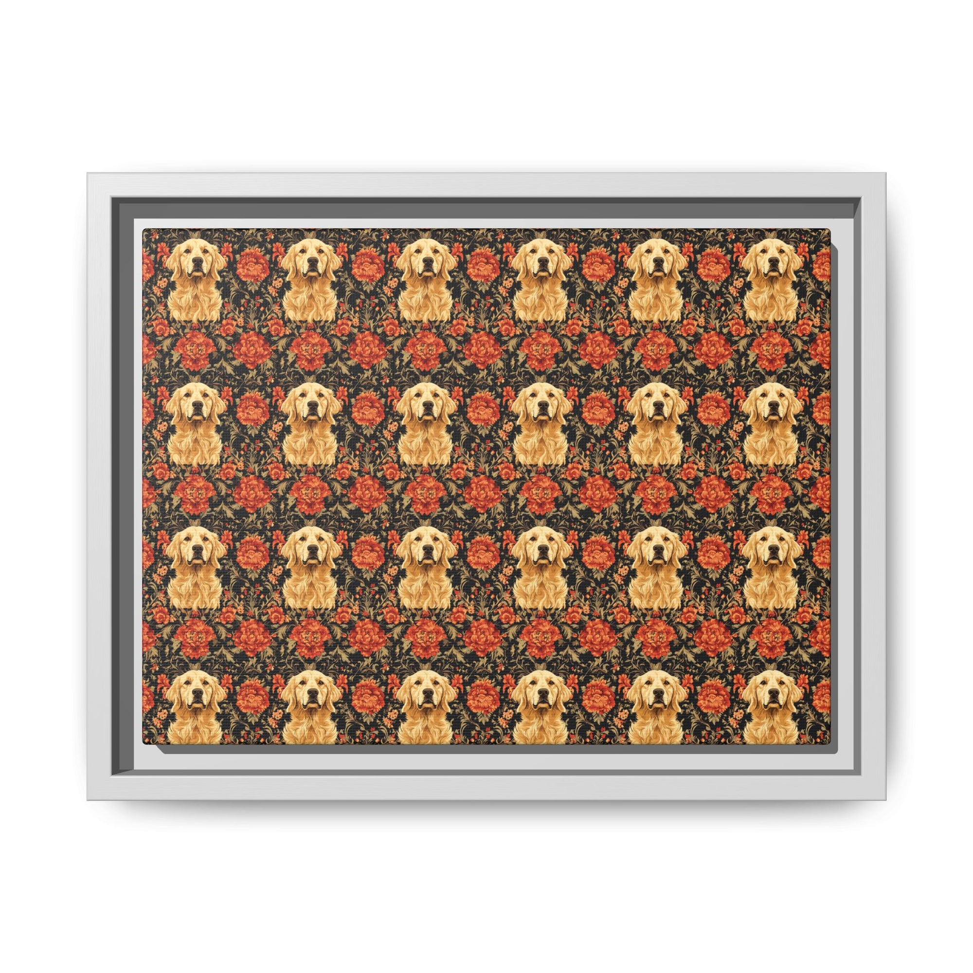 Golden Pawsatronic Tapestry Matte Canvas, Framed