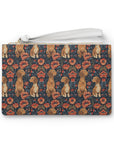 Floral Pawsome Dachsund Delight Clutch Bag