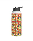 Corgi Chic Popart Pup Stainless Steel Water Bottle