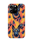 Impressionistic German Shepherds Slim Phone Cases