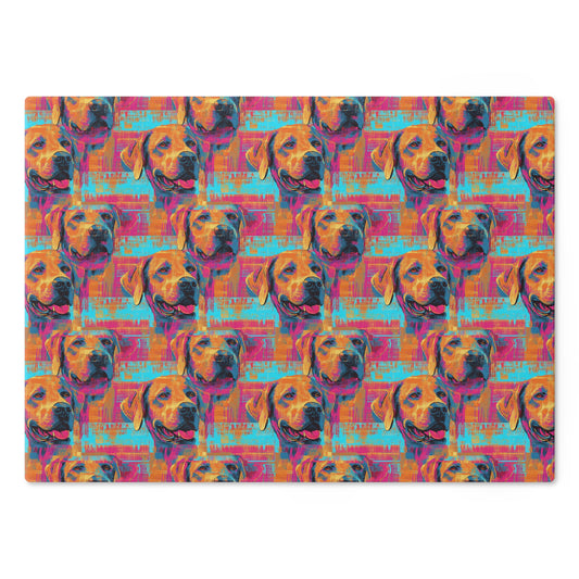 Rustic Charm Labrador Chic Cutting Board