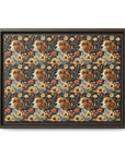 Beagle Blossoms Matte Canvas, Framed