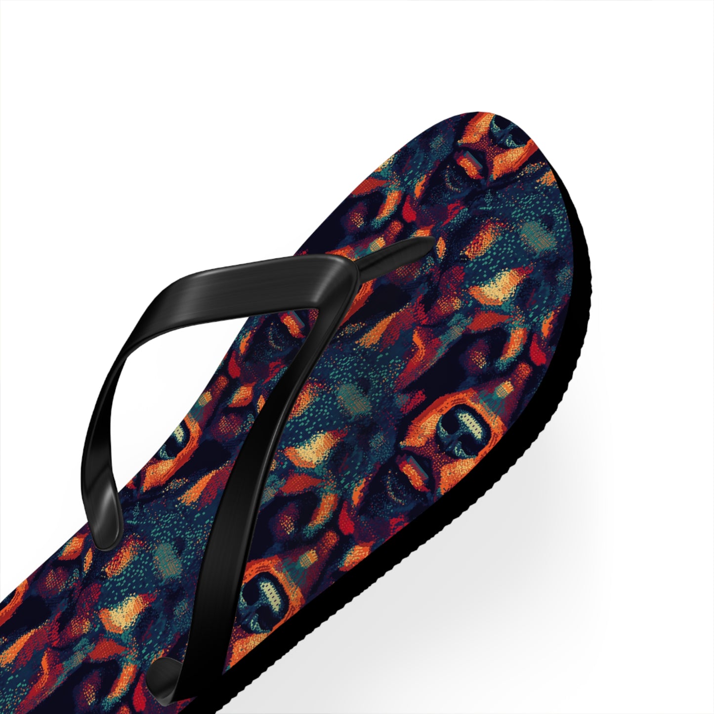 Rustic Rottie Charm Flip Flops