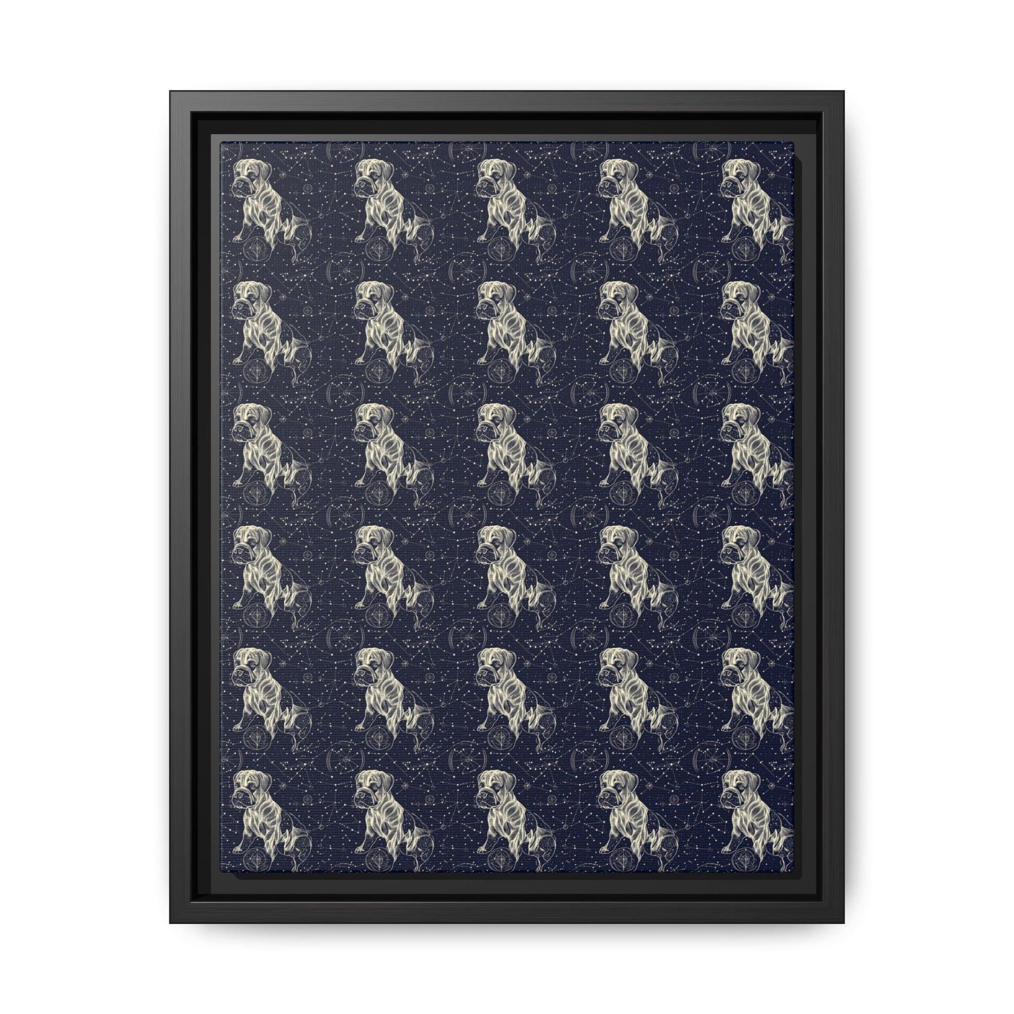 Celestial Boxer Bliss Matte Canvas, Framed