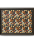 Beagle Blossoms Matte Canvas, Framed