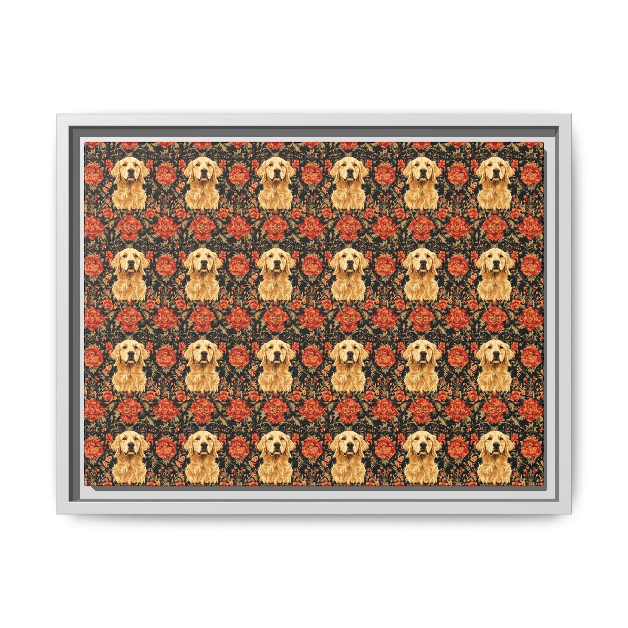 Golden Pawsatronic Tapestry Matte Canvas, Framed