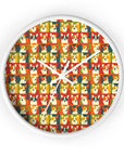 Corgi Chic Popart Pup Wall Clock