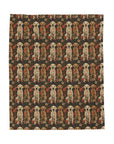 Blossoming Labradors Bouquet Velveteen Plush Blanket