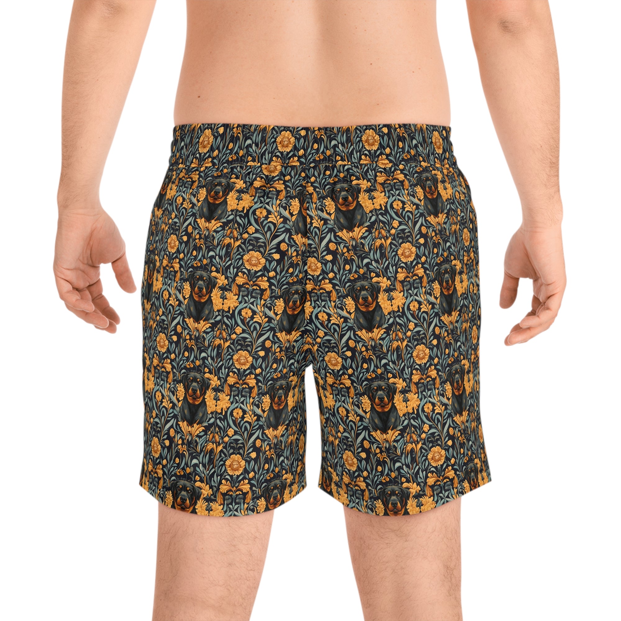 Ruffle Rottie Glamourific Men&#39;s Mid-Length Swim Shorts