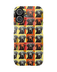 Whimsical Warhol Labrador Slim Phone Cases