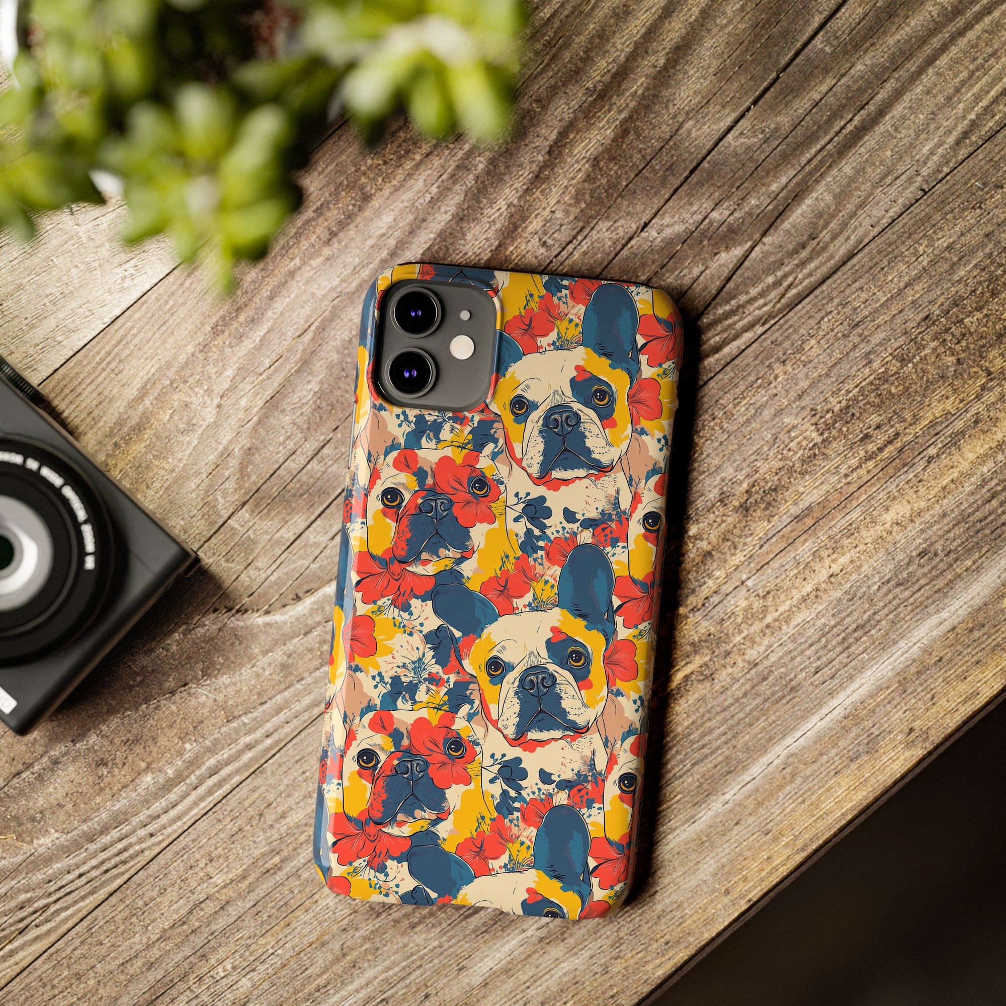 Bloom Pup Frenchietastic Splatter Slim Phone Cases