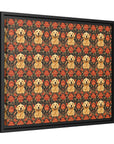 Golden Pawsatronic Tapestry Matte Canvas, Framed