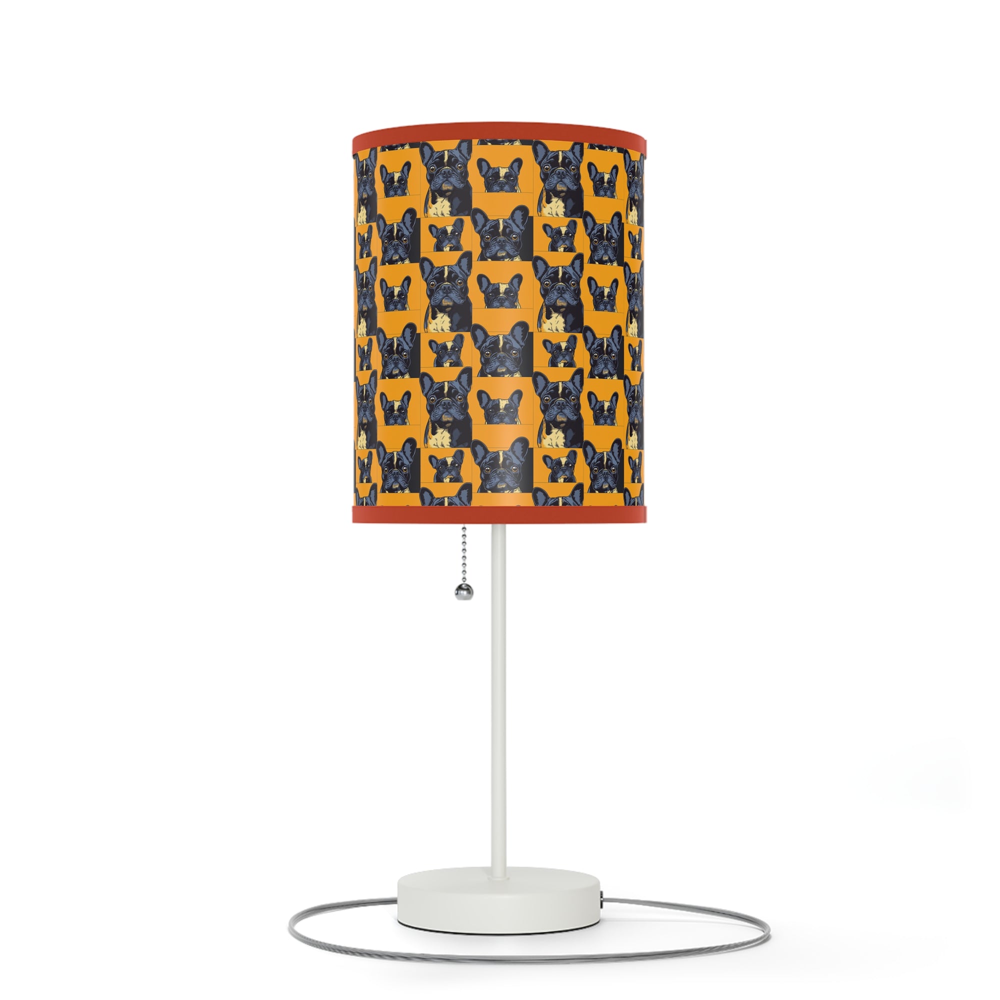 Frenchie Pawsitively Pawsome Peek-a-Boo Perfection Lamp on a Stand