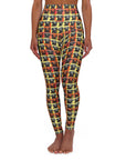 Whimsical Warhol Labrador High Waisted Yoga Leggings