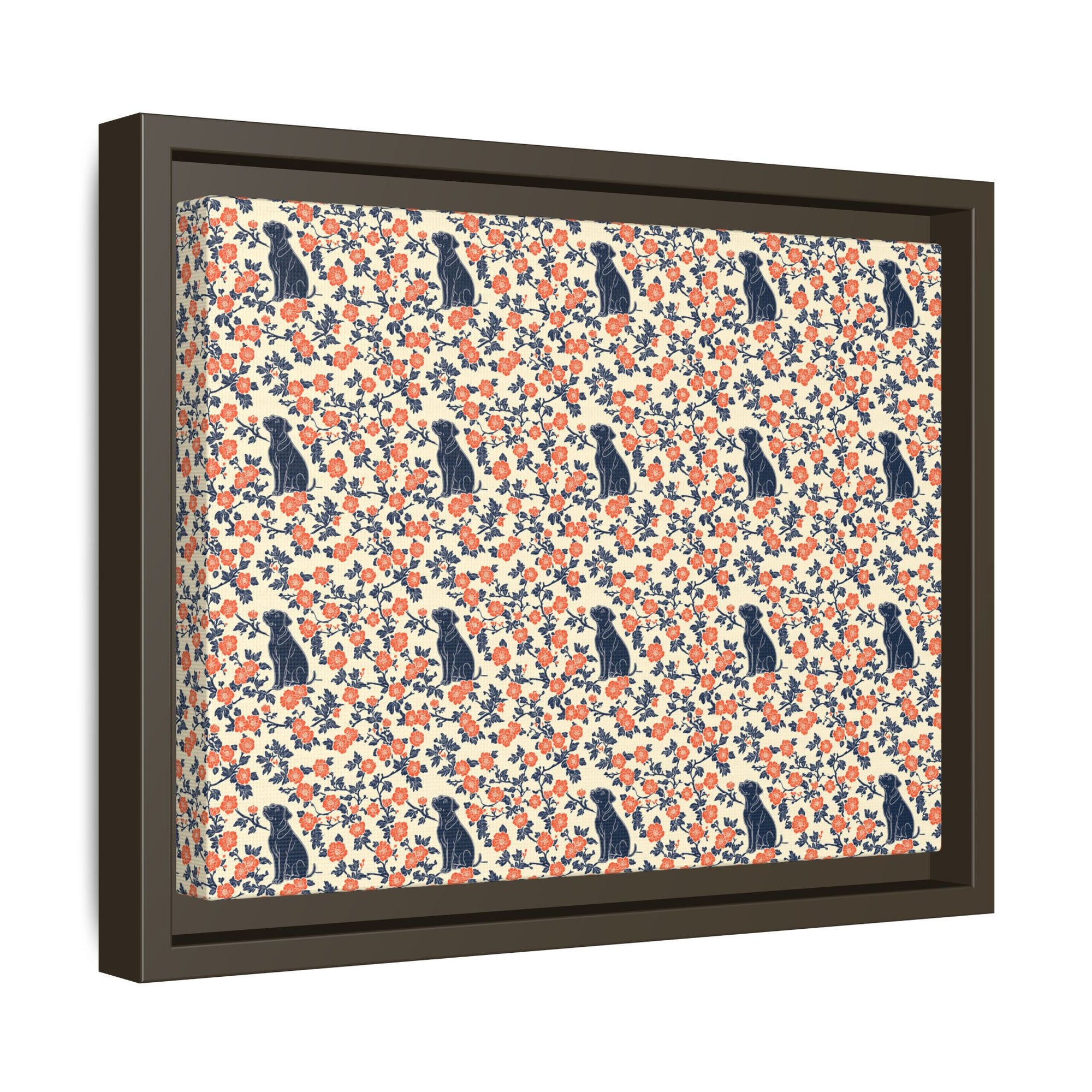 Bloomiful Lab Bouquet Matte Canvas, Framed