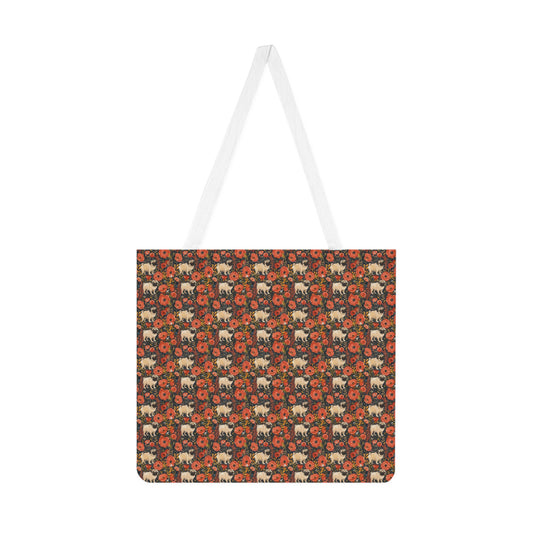 Pug Paradise Playpen Shoulder Tote Bag