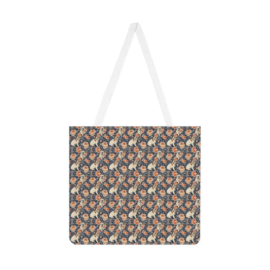 Blooming Bulldog Beauty Shoulder Tote Bag