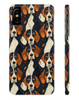 Beagle Glimmer Gaze Glamour Slim Phone Cases