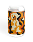 Golden Woof Abstract Glamour Sipper Glass