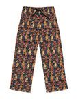 Floral Pawsome Dachsund Delight Women's Pajama Pants