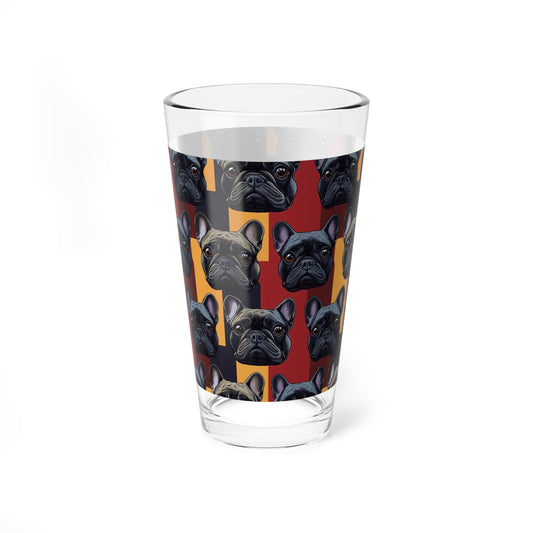 Chic Canine Checkmate - Frenchie Edition Mixing Glass, 16oz