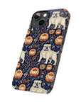 Bulldog Blossom Bonanza Slim Phone Cases