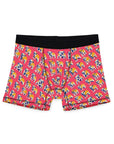 Bubblegum Glamour Bulldog Bouquet Men's Boxers