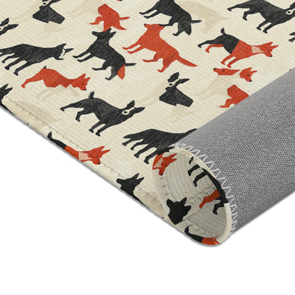 Modern Shepherd Chic - German Shepherd Area Rug