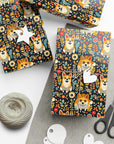 Corgi Rainbow Vine Dream Gift Wrap Papers