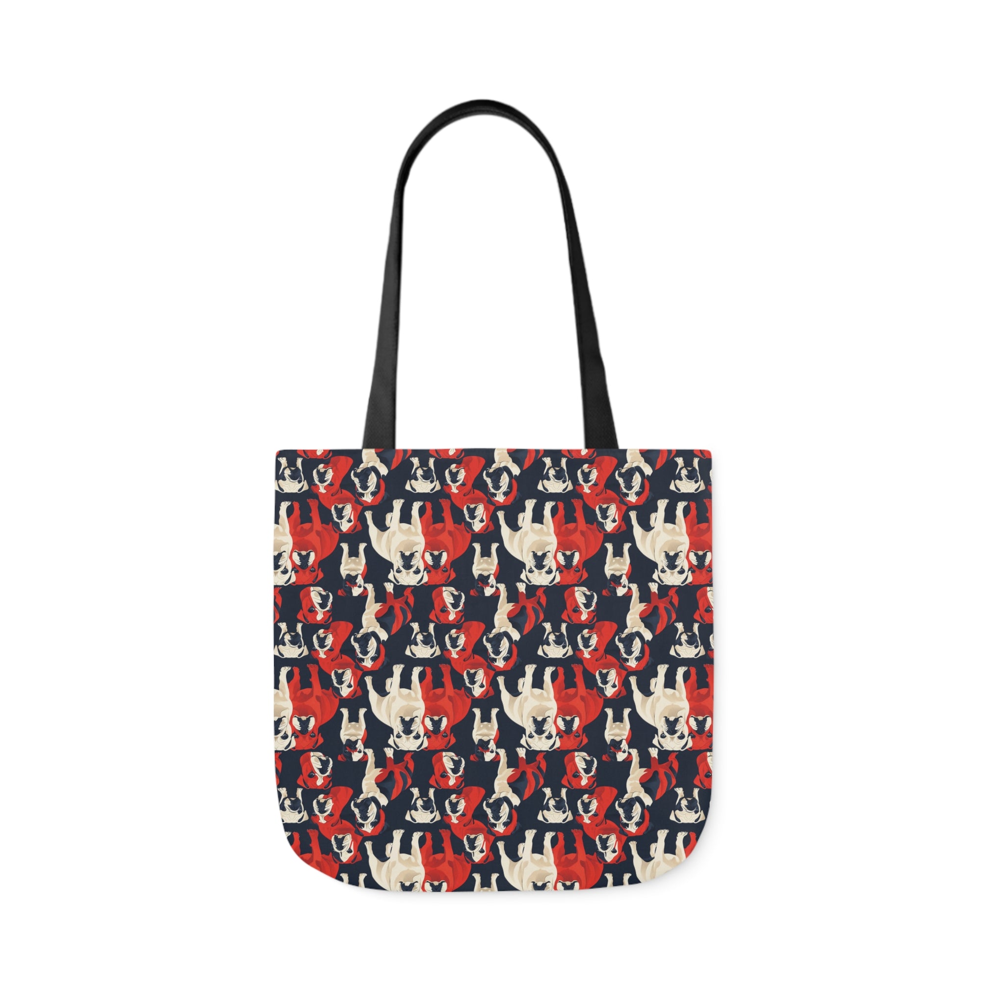 Bulldoggy Bliss Chomper Canvas Tote Bag