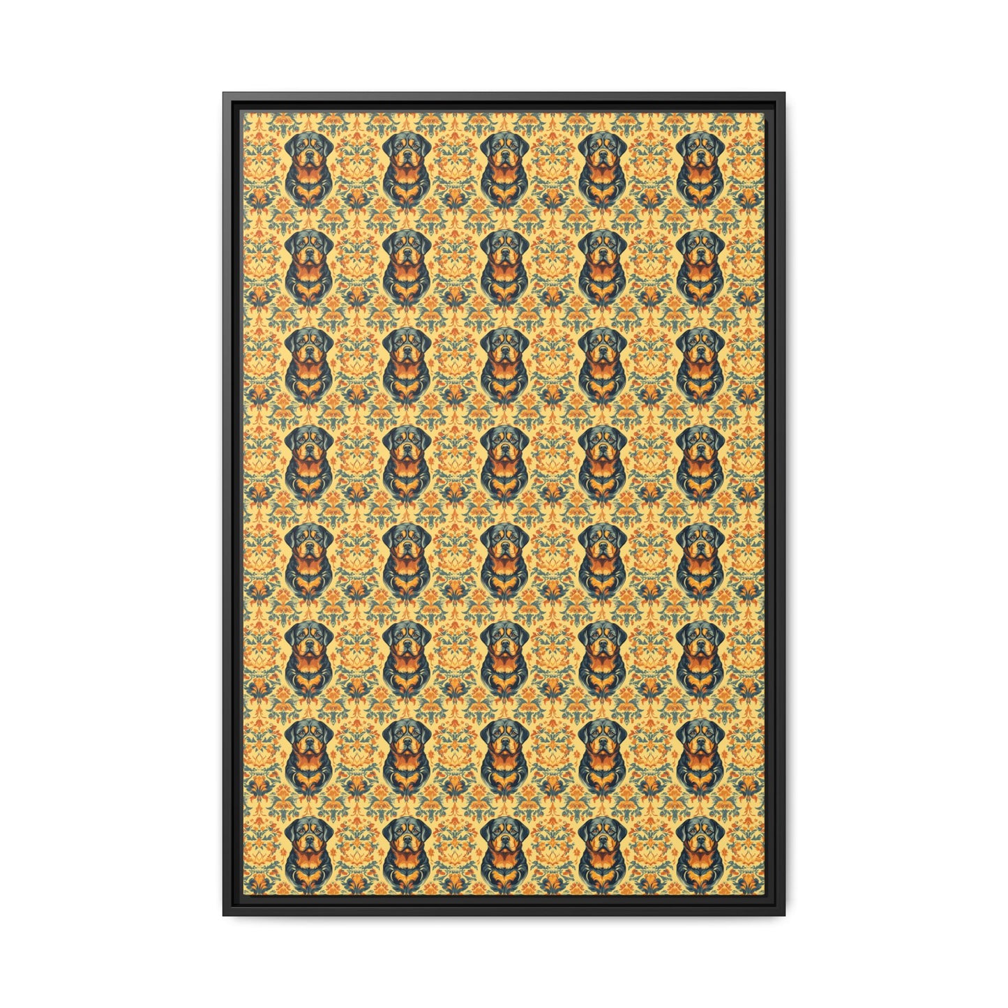 Royal Rottie Regalia Matte Canvas, Framed