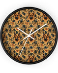 Autumnal German Shepherd Glamour Wall Clock