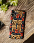 Yorkie Charm Twins Slim Phone Cases