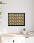 Blooming Goldie Glam Matte Canvas, Framed