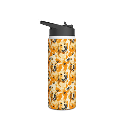 Golden Glitz 'n Glamour Woofwear Stainless Steel Water Bottle