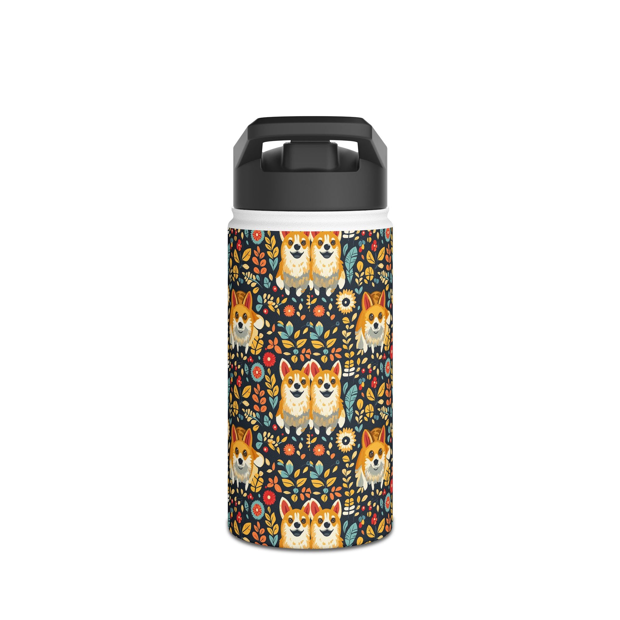 Corgi Rainbow Vine Dream Stainless Steel Water Bottle