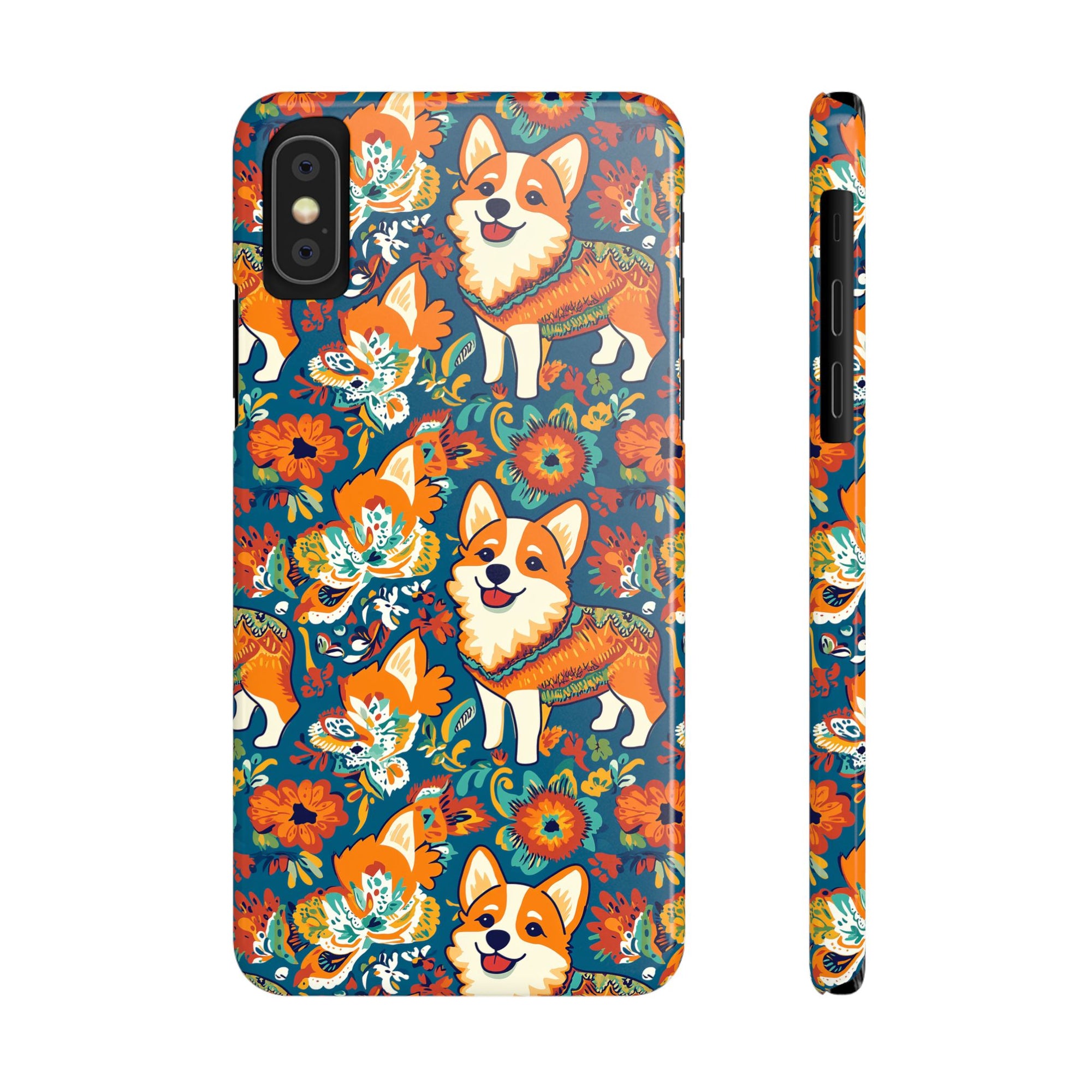 Corgi Carnival Couture Slim Phone Cases