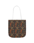 Dapper Dachshund Embroidery Elegance Canvas Tote Bag