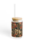 Blooming Pug Paradise Sipper Glass