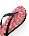 Bubblegum Glamour Bulldog Bouquet Flip Flops