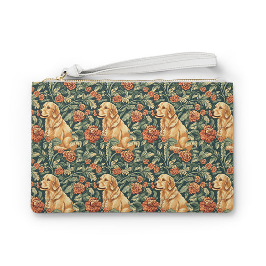 Blooming Goldie Glam Clutch Bag