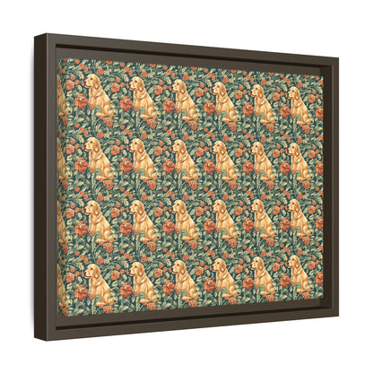 Blooming Goldie Glam Matte Canvas, Framed