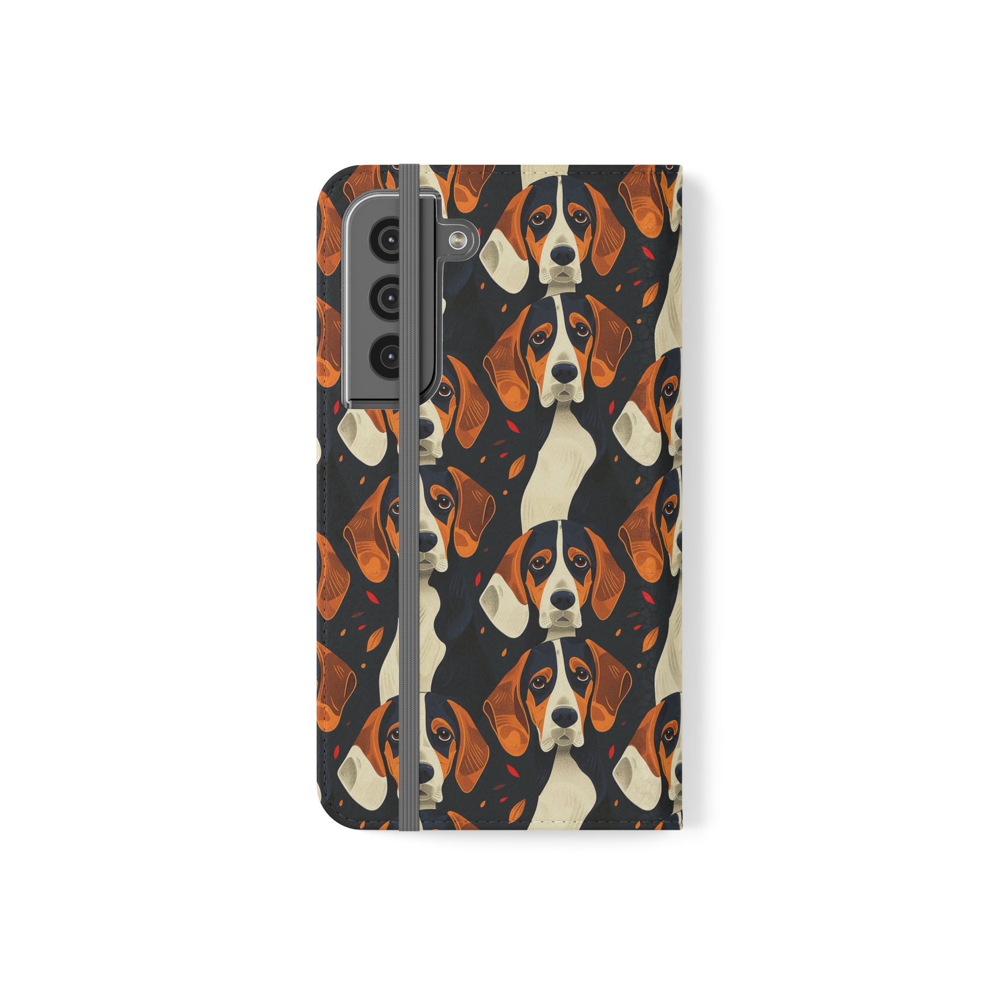 Beagle Glimmer Gaze Glamour Flip Cases