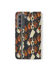 Beagle Glimmer Gaze Glamour Flip Cases