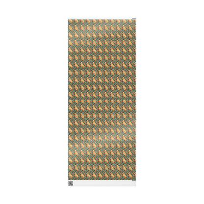 Blooming Goldie Glam Wrapping Paper