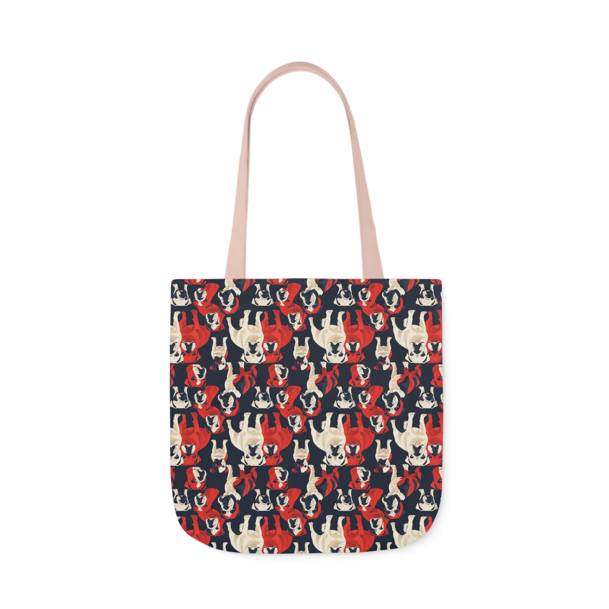 Bulldoggy Bliss Chomper Canvas Tote Bag