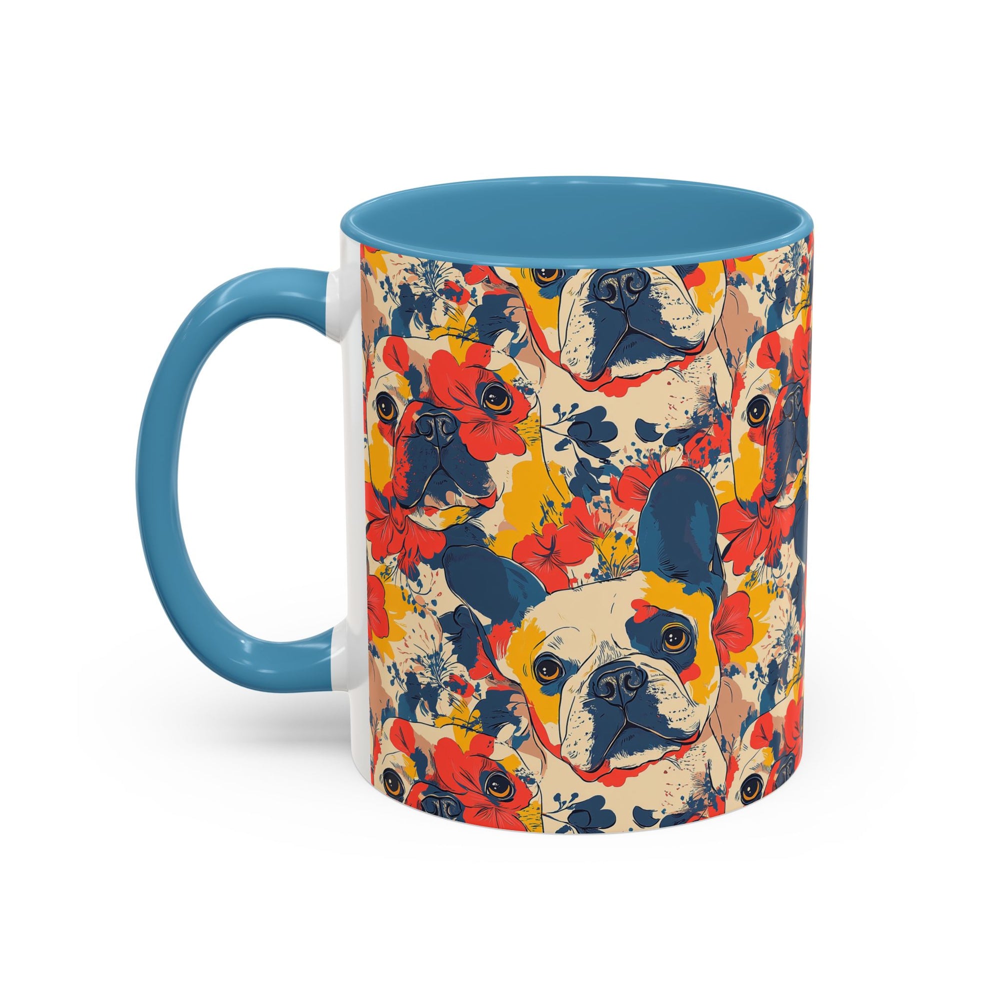 Bloom Pup Frenchietastic Splatter Accent Coffee Mug